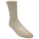 Khaite Off-White Lambskin Leather Apollo Ankle Boots - Autre Marque