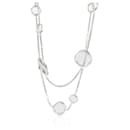 Collar de perlas Infinity Station de David Yurman en plata de ley