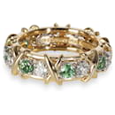 TIFFANY & CO. Bande de diamants Schlumberger Tsavorite en 18K or jaune/Platine 0. - Tiffany & Co
