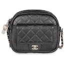 Chanel Black Quilted Caviar Day Camera Case