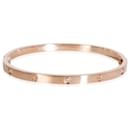 Bracelet love cartier fin, 6 Losanges, Petit modele (Or rose) - Cartier