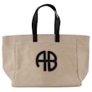 Rio Medium Shopper Bag - ANINE BING - Linen - Brown - Anine Bing