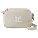 Reedition Camera Crossbody - Courreges - Leather - Grey