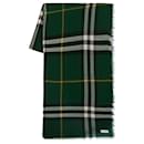 Giant Check Scarf - Burberry - Wool - Green