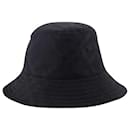 Cappello Buket Tonal Bias - Burberry - Sintetico - Nero
