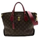 Louis Vuitton Flower Zip Tote MM Canvas Tote Bag M44348 in good condition