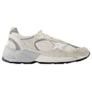 Running Dad Sneakers - Golden Goose Deluxe Brand - Leather - White/silver