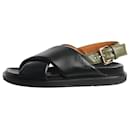 Black Fussbett slingback sandals - size EU 37 - Marni