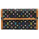 Louis Vuitton Black Monogram Multicolore Porte Tresor International Wallet