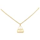 Dior Gold Purse Pendant Necklace