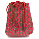 NEW LITTLE HERMES POUCH IN RED SILK COIN WALLET + SILK PURSE BOX - Hermès