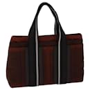 HERMES Toroca Horizontal PM Hand Bag Canvas Red Auth 72164 - Hermès