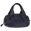 FENDI Spy bag Hand Bag Leather Purple Auth th4808 - Fendi