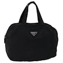 PRADA Hand Bag Nylon Black Auth 71845 - Prada