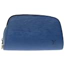 Bolsa LOUIS VUITTON Epi Dauphine PM Azul M48445 Autenticação de LV 70428 - Louis Vuitton