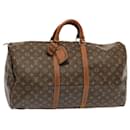 Louis Vuitton Monograma Keepall 55 Boston Bag M41424 LV Auth th4822