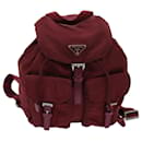 PRADA Backpack Nylon Red Auth 71852 - Prada