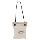 HERMES Aline PM Shoulder Bag Cotton White Auth bs13844 - Hermès