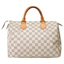 LOUIS VUITTON Speedy Bag in White Canvas - 101838 - Louis Vuitton