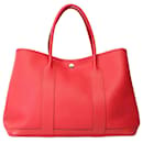 HERMES Garden Party Bag in Orange Leather - 101809 - Hermès
