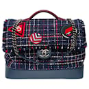 CHANEL bag in Navy Blue Tweed - 101877 - Chanel