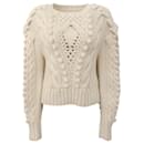 Ulla Johnson Ivory Wool Long Sleeve Sweater - Autre Marque