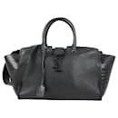 Saint Laurent Paris Downtown Cabas Embossed ✕ leather 2 way handbag Black 436832