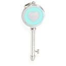 TIFFANY & CO. Blauer Emaille-Anhänger aus Sterlingsilber der Circle Key Collection - Tiffany & Co