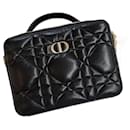 New black Dior Caro rigid bag