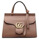 Gucci GG Marmont Top Handle Bag  Leather Handbag 442622 in good condition