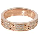 Cartier Love Diamond Pave Band in 18k Rose Gold 0.31 ctw