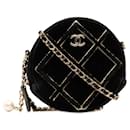 Chanel CC Wild Stitch Crossbody Bag Canvas Shoulder Bag in Good condition