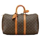 Louis Vuitton Keepall 45 Canvas Handbag M41428 in good condition