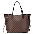Louis Vuitton Neverfull MM Canvas Tote Bag N41358 in good condition