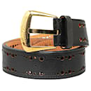 Cinturón con diseño de fénix perforado Mahina y monograma negro de Louis Vuitton
