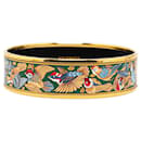 Hermès Green Wide Enamel Bangle