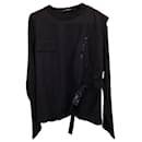 Louis Vuitton Half Padded Gilet Sweatshirt in Black Cotton