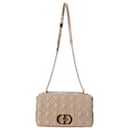 Dior Large Caro Bag in Beige Leather