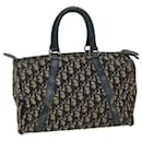 Christian Dior Trotter Canvas Boston Bag Navy Auth 72427