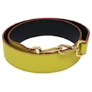 FENDI Leather Shoulder Strap 31.9"" Yellow Auth 71578 - Fendi