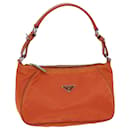 PRADA Shoulder Bag Nylon Orange Auth ac2973 - Prada