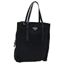 PRADA Hand Bag Nylon Black Auth 72578 - Prada