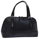 BURBERRY Hand Bag Leather Black Auth bs13822 - Burberry