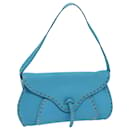 CELINE Shoulder Bag Light Blue Auth 72402 - Céline