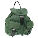 PRADA Backpack Nylon Green Auth 71296 - Prada