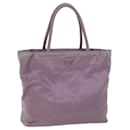 PRADA Tote Bag Nylon Purple Auth 71854 - Prada