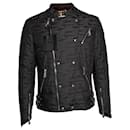 Philipp Plein, quilted biker jacket