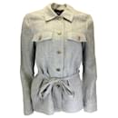 Lafayette 148 New York Malachite Melange Belted Linen Jacket - Autre Marque