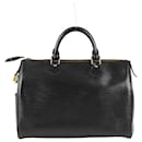 Louis Vuitton Epi Leather Speedy 30 Handbag in Black M59022