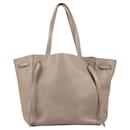 Celine Small Cabas Phantom Leather Tote Bag in Taupe - Céline